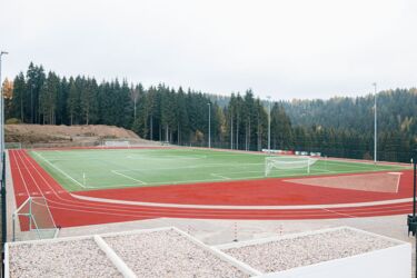rote Tartanbahn