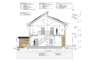 Blick auf das neue Bürogebäude der RICHTER Sportstättenkonzepte GmbH