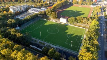 Luftaufnahme Kunstrasenplatz Stadion der Jugend Demmin