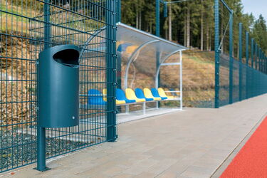 Detailaufnahme: Spielerbank