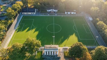 Drohnenaufnahme Stadion der Jugend Demmin