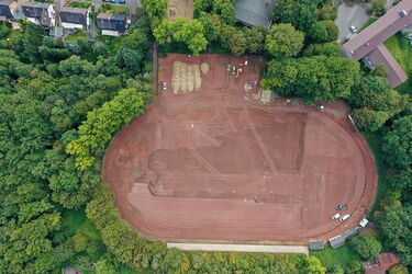 Bauphase Sportanlage Hustadtring Bochum