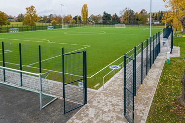 Blick auf Zaunanlage