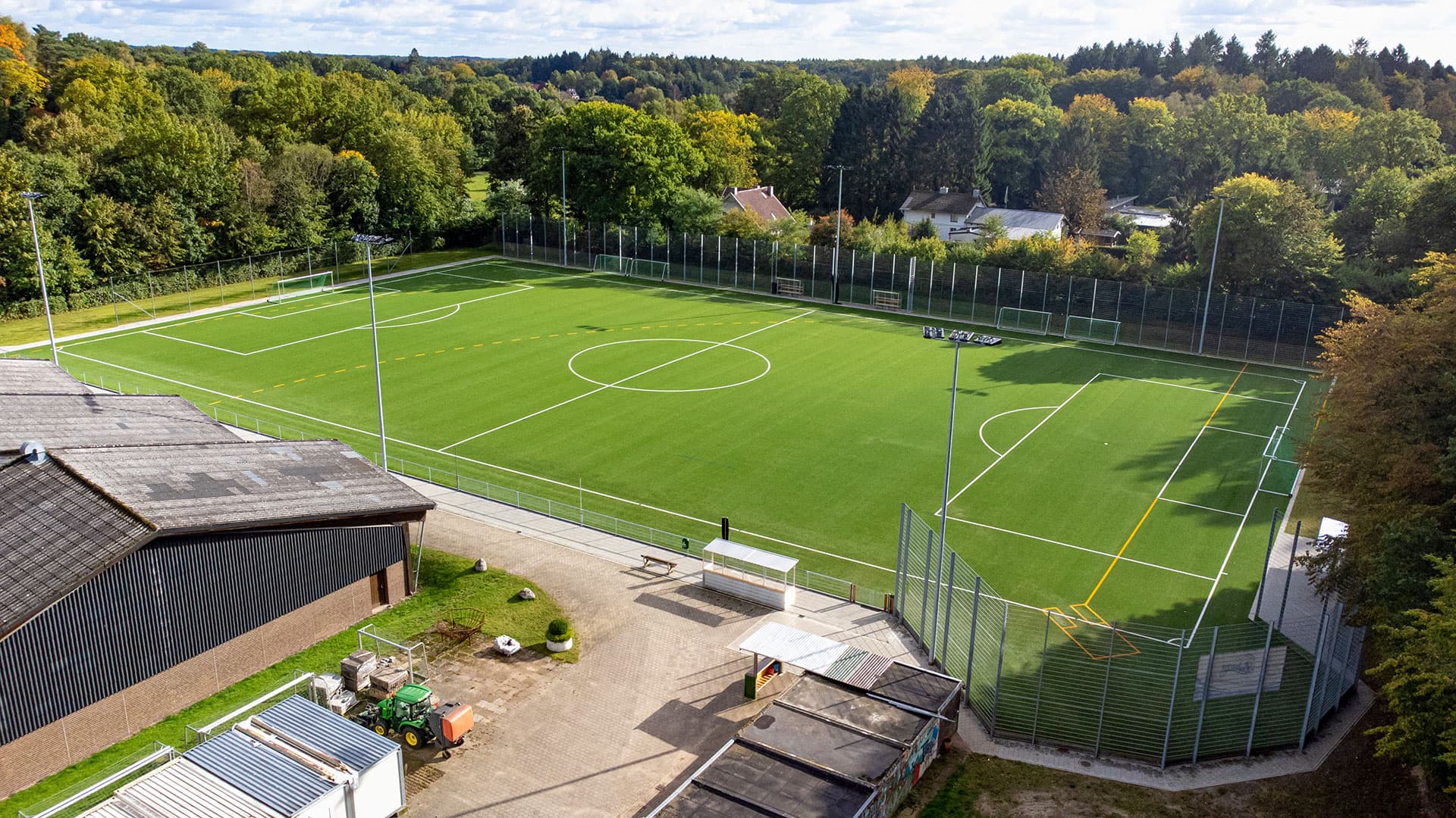 Luftaufnahme der Sportanlage TSV Lütjensee